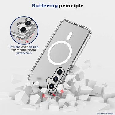 Samsung Galaxy S24 Plus Compatible Case Cover With Shockproof Transparent Compatible With Magsafe Technology